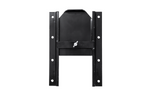 Vanne de goulotte à grains noire UNITRAIER pour remorques agricoles 250x355mm