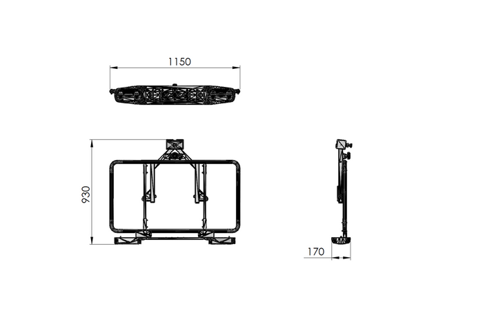 Box, coffre sur boule d'attelage Inter Pack Re-cargo (plateforme + coffre)
