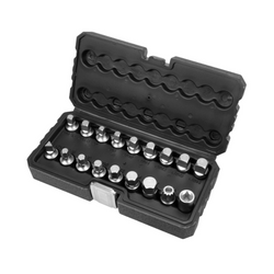 Jeu de clés pour bouchon de vidange d'huile YATO YT-05991, 18 douilles