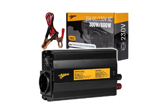 Convertisseur de tension 24V/230V (300/600W) KAMAR E1923
