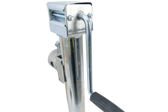 Support, béquille à manivelle UNITRAILER TJ5002 pour remorque plateau 1300 kg