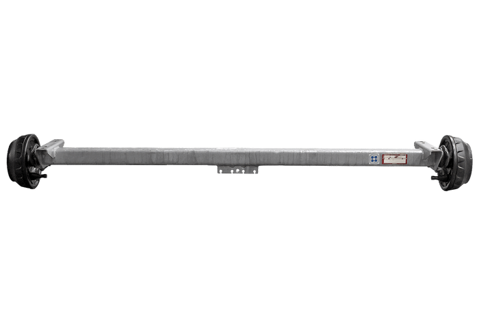 Essieu freiné KNOTT VGB18MV pour remorque/porte-voitures 1800 kg, 1850 mm, 2320 mm, 5x112