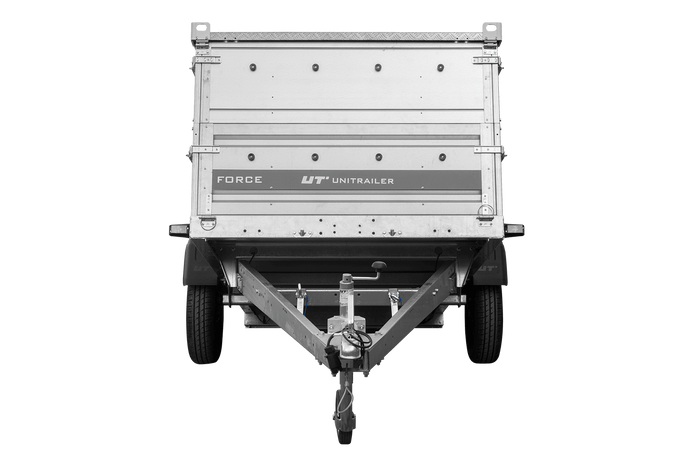 Remorque à un essieu 264x125 UNITRAILER FORCE 264 KIPP avec côtés BIS et bâche en aluminium