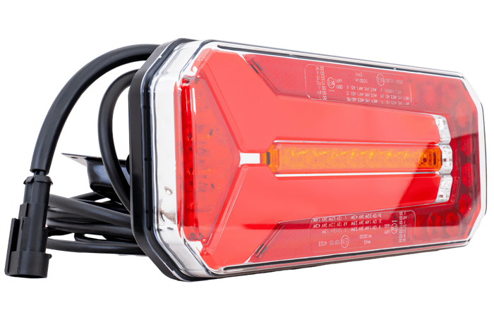 Feu arrière LED WAŚ W150DD, 6 fonctions, universel 