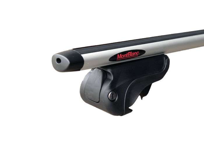 Barres de toit en aluminium Mont Blanc AMC 5412-A46 pour rails intégrés