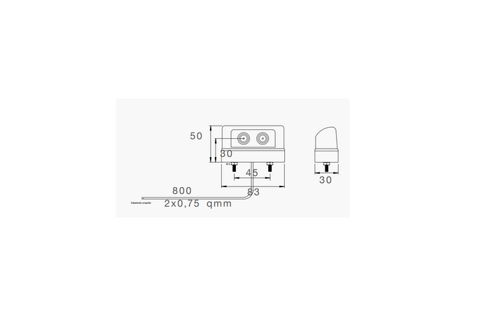 Éclairage de plaque d'immatriculation LED ASPÖCK REGPOINT SMALL