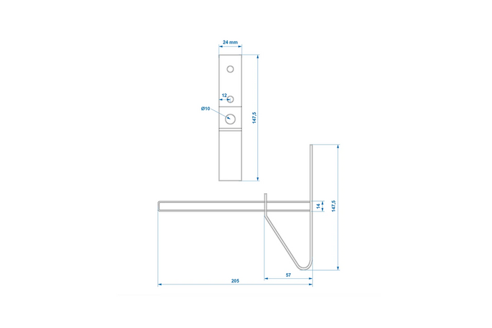 Ensemble de deux supports de roue muraux ProPlus 390050