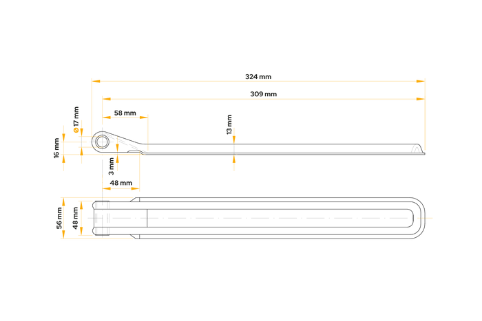 Charnière latérale de remorque WINTERHOFF BSCH 10-320 pour montage latéral de remorque