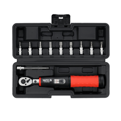 Jeu de clés dynamométriques YATO 1/4" 5–25 Nm, 11 pièces