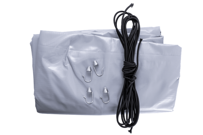 Bâche de protection pour châssis H-800 UNITRAILER, grise, 230 x 125 cm, GARDEN 230 KIPP