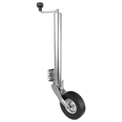 Roue de support, jockey automatique WINTERHOFF VK 60-BLH-255 SB avec poignée, 500 kg, 60 mm, 670-905 mm