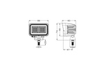 Réflecteur pour lampe de travail LED TT TECHNOLOGY NOIR TT.13440 40 LED 2630 lm rectangulaire