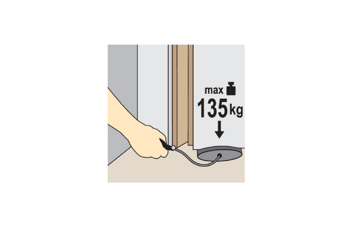 Jeu de trois coussins de montage YATO YT-67385, capacité de charge 135 kg