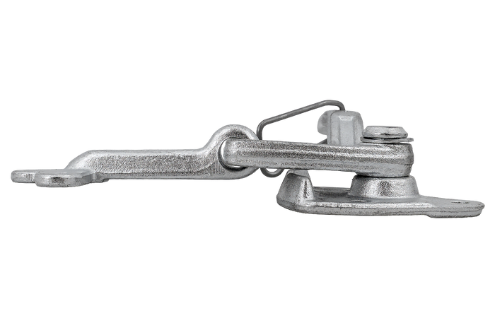 Attelage, charnière côté droit avec fixation WINTERHOFF WV 20-R + WVG 20-A, fermeture latérale complète remorque