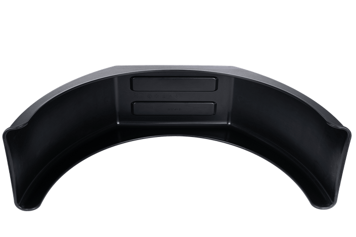 Jeu de deux garde-boue pour remorque 14-17" DOMAR DK3110 passages de roue plats 870/260mm