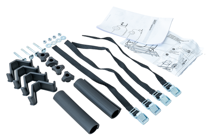 Porte-vélos 4x4 Peruzzo Brennero sur roue de secours - Porte-vélos 2 avec rails (Noir)