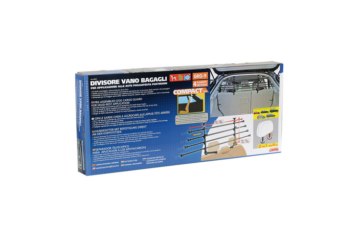 Cloison de coffre LAMPA GRG-9 Barrière compacte pour chien/bagages 85-140 cm