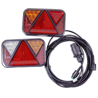 Kit éclairage remorque: feux arrières LED Fristom FT-270 + faisceau 4m à 7 broches