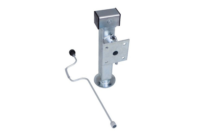 Béquille extensible avec manivelle et adaptateur WINTERHOFF SF60-19-280 pour remorque plateau 1300 kg 415-655 mm