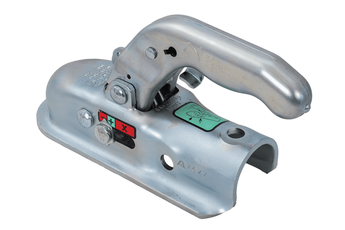 Attelage à boule KNOTT K20-B pour remorque de 2 000 kg avec timon tubulaire de 45 mm, en fonte