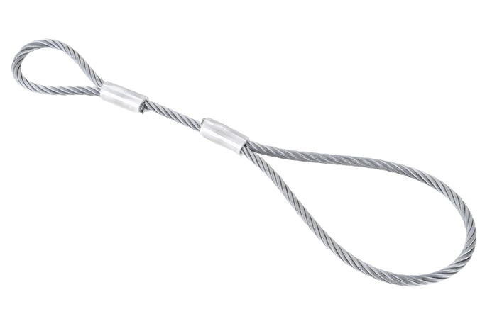 Câble de sécurité EFMETAL pour remorques non freinées 250 mm 250 kg