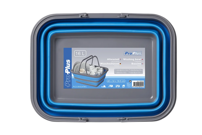 Bol de voyage pliable ProPlus 370303V01 en silicone, 16 L
