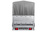 Remorque à un essieu sur ressorts 230x125 UNITRAILER FORCE 230/R KIPP avec ridelles BIS, châssis H-800 et bâche grise