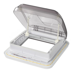 Fenêtre de toit ProPlus 610905V01 pour camping-car, aérateur de toit avec éclairage LED 400 x 400 mm