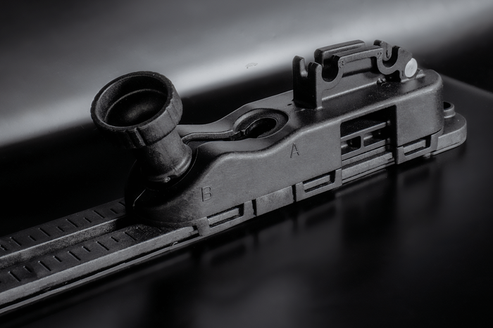 Coffre de toit Inter Pack Stella 480, noir kevlar (flexi fit G2)