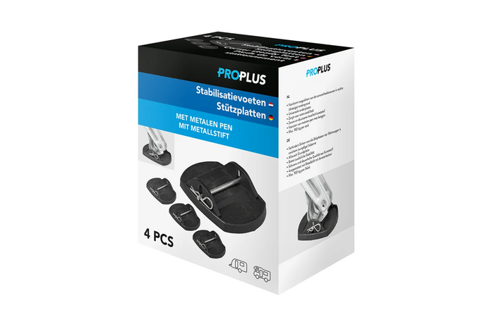 Kit de 4 patins de béquilles de caravane ProPlus 361528