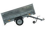 Remorque à un essieu 230x125 UNITRAILER GARDEN 230 KIPP avec ridelles BIS