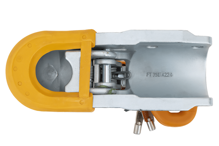 Attelage à boule STEELPRESS BC-3500E-00-02+SD pour remorque de 3 500 kg avec timon en fonte de 60,5 mm