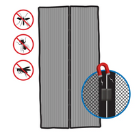 Moustiquaire magnétique pour portes ProPlus, maille de protection (2x) 210x50cm