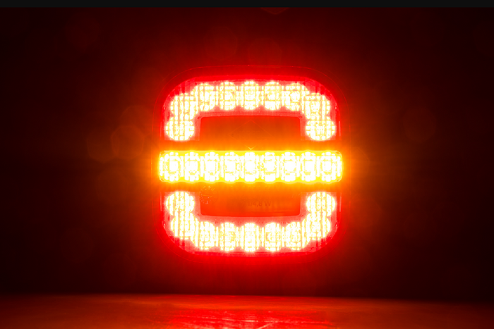 Feu arrière LED HORPOL ROCA LZD 2803, 3 fonctions, universel avec support