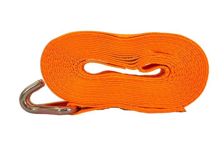 Courroie de transport orange UNITRAILER ERGO 8 m/50 mm/5 t avec tendeur