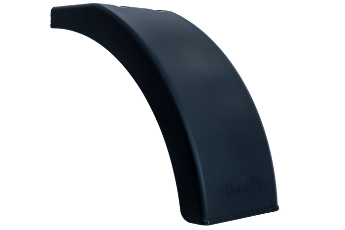 Demi-garde-boue pour remorque DOMAR DR1012201 passage de roue 384/200mm droit