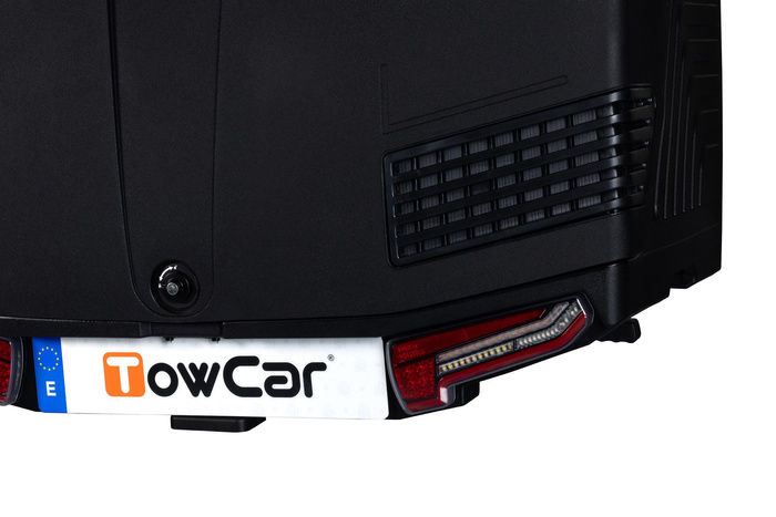 Towbox V3 Black LED Edition - coffre à bagages monté sur attelage