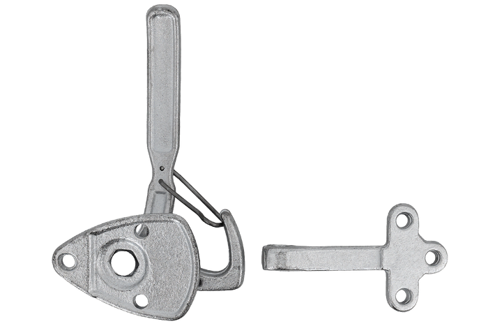 Attelage, charnière côté droit avec fixation WINTERHOFF WV 20-R + WVG 20-A, fermeture latérale complète remorque