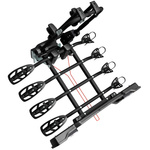 Porte-vélos sur attelage Peruzzo Parma 4 pour 4 vélos (noir)