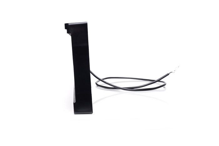 Cadre de plaque d'immatriculation avec éclairage LED WAŚ W253 2100, câble 12/24 V, 2 m