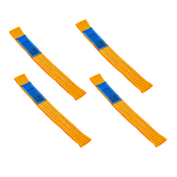Jeu de quatre harnais de transport pour remorque UNITRAILER 0,4 m/50 mm/4 t orange