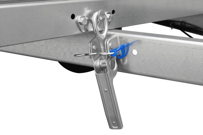 Remorque Garden Trailer 200 Kipp avec roue jockey et bâche plate bleue