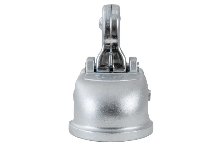 Attelage à boule STEELPRESS BC-3000C-00-00+Z2 pour remorque de 3000 kg avec timon tubulaire de 35 à 50 mm, en fonte