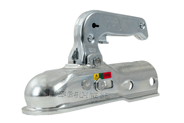 Attelage à boule STEELPRESS BC-1200C pour remorque de 1200 kg avec timon tubulaire de 50 mm