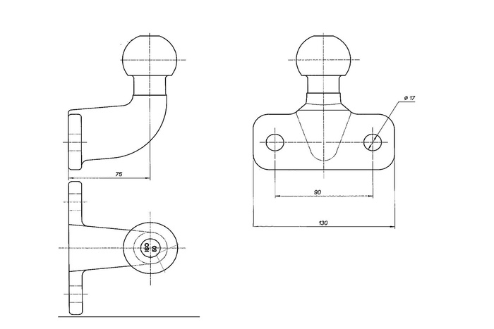Boule d'attelage AL-KO 2000 kg