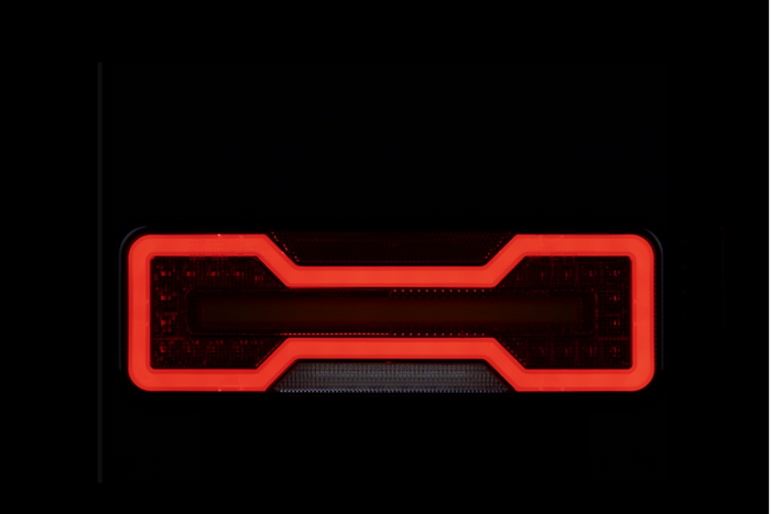 Feu arrière dynamique néon LED TruckLED L1872, 6 fonctions, côté droit