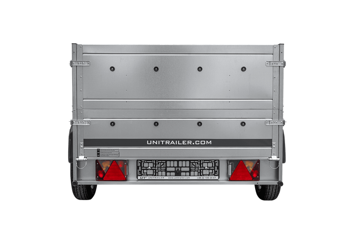 Remorque légère 200x125 UNITRAILER GARDEN 201 KIPP avec ridelles supplémentaires