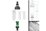 Filtre à eau ProPlus 150770 pour robinet/tuyau d'arrosage, connexion universelle avec filtre supplémentaire