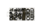 Lot de 150 rondelles en métal et caoutchouc YATO YT-068582, tailles assorties.