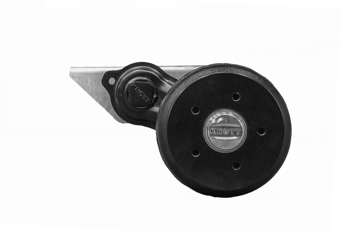 Essieu freiné KNOTT VGB13-M pour remorque/porte-voitures 1350 kg, 1300 mm, 1770 mm, 5x112